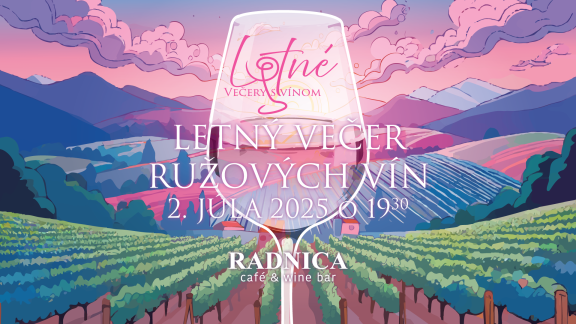 Letný večer ružových vín