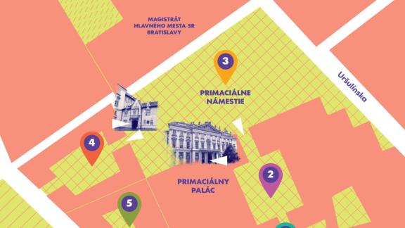 Festival mladého vína Bratislava - mapka