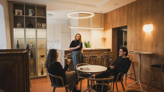 Malokarpatský salón vín - degustačná miestnosť