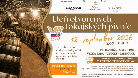 Deň otvorených tokajských pivníc 2026