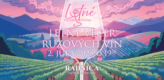 Letný večer ružových vín