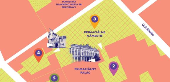 Festival mladého vína Bratislava - mapka