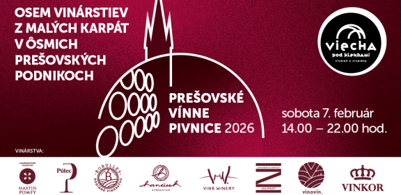 Prešovské vínne pivnice 2026 banner