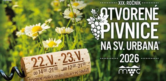 Otvorené pivnica na sv. Urbana 2026