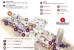 WineFest 2025 - mapa festivalu
