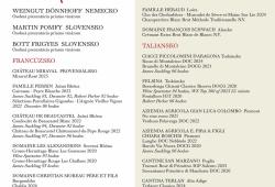 Festwine - vínny lístok